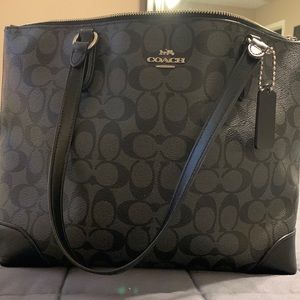Coach Purse. Black and gray. Excellent used condition.